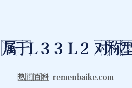 属于L33L2对称型是什么意思的图片